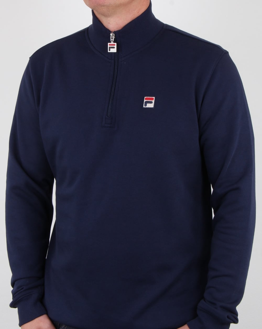 Fila Vintage Palermo Sweatshirt mit Reißverschluss, Marineblau