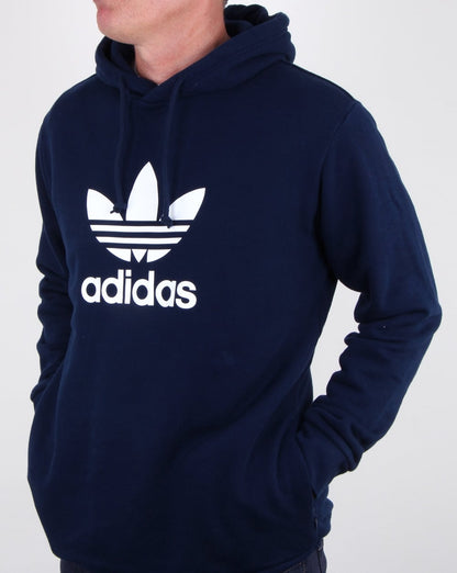 Adidas Originals Trefoil Hoody Marineblau