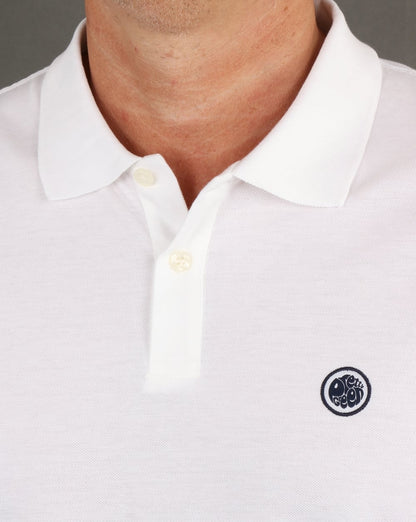 Pretty Green Hartford Langarm-Poloshirt Weiß