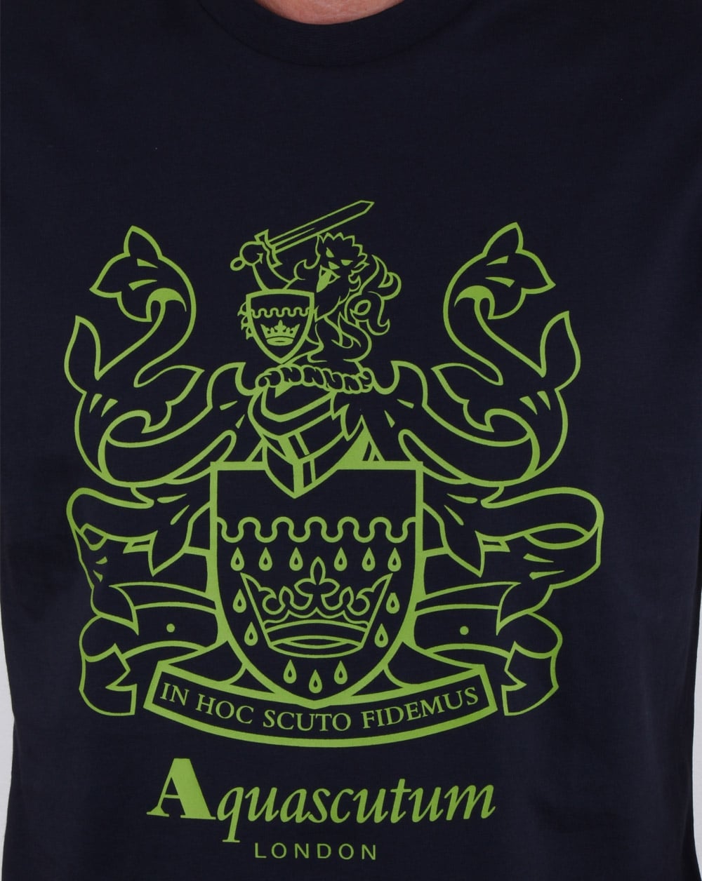 Aquascutum Aldis Wappen T-Shirt Marineblau