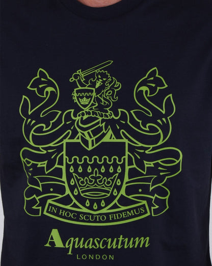 Aquascutum Aldis Wappen T-Shirt Marineblau
