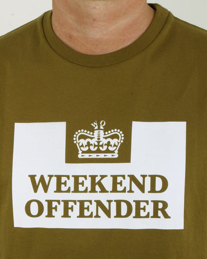 Weekend Offender Prison T-Shirt Oliv