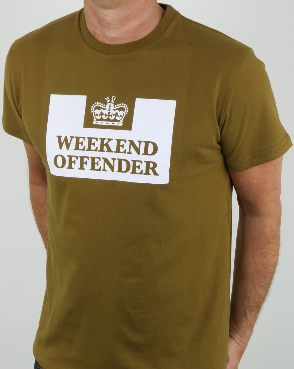 Weekend Offender Prison T Shirt Olive