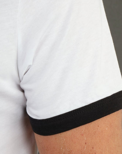 Farah Groves Ringer-T-Shirt Weiß