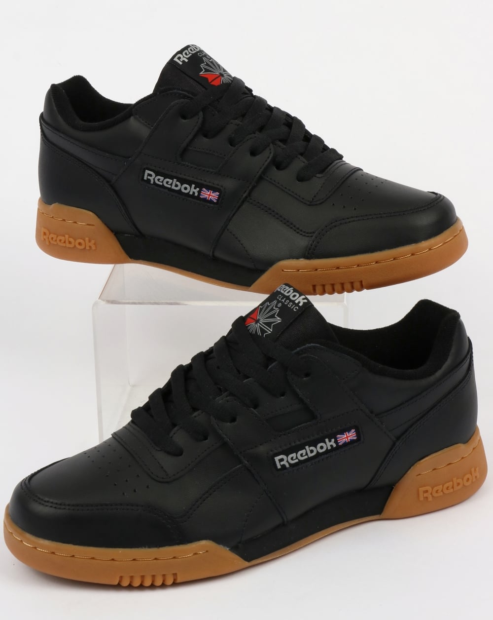 Reebok Workout Plus Turnschuhe Schwarz/Carbon/Gummi