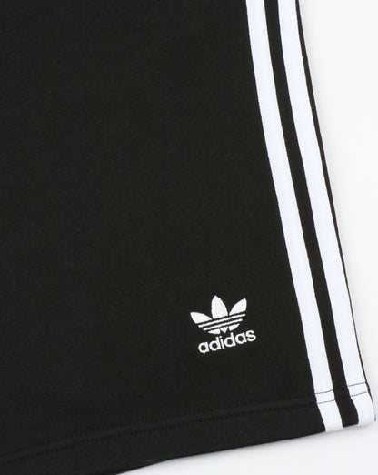 Adidas Originals – Schwarze Shorts mit 3 Streifen und Reißverschlusstasche