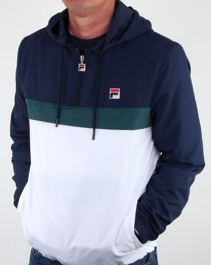 Fila Vintage Cipolla Überziehjacke Weiß/Marineblau/Grün