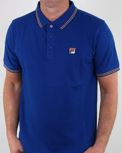 Fila Vintage Matcho 4 Poloshirt Königsblau