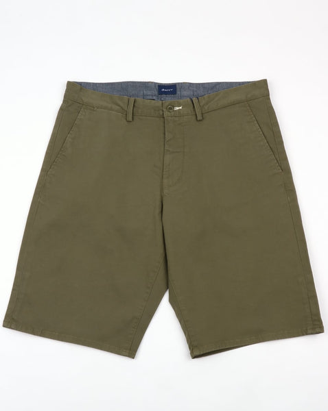 Gant Relaxed Twill Shorts Kalamata Green