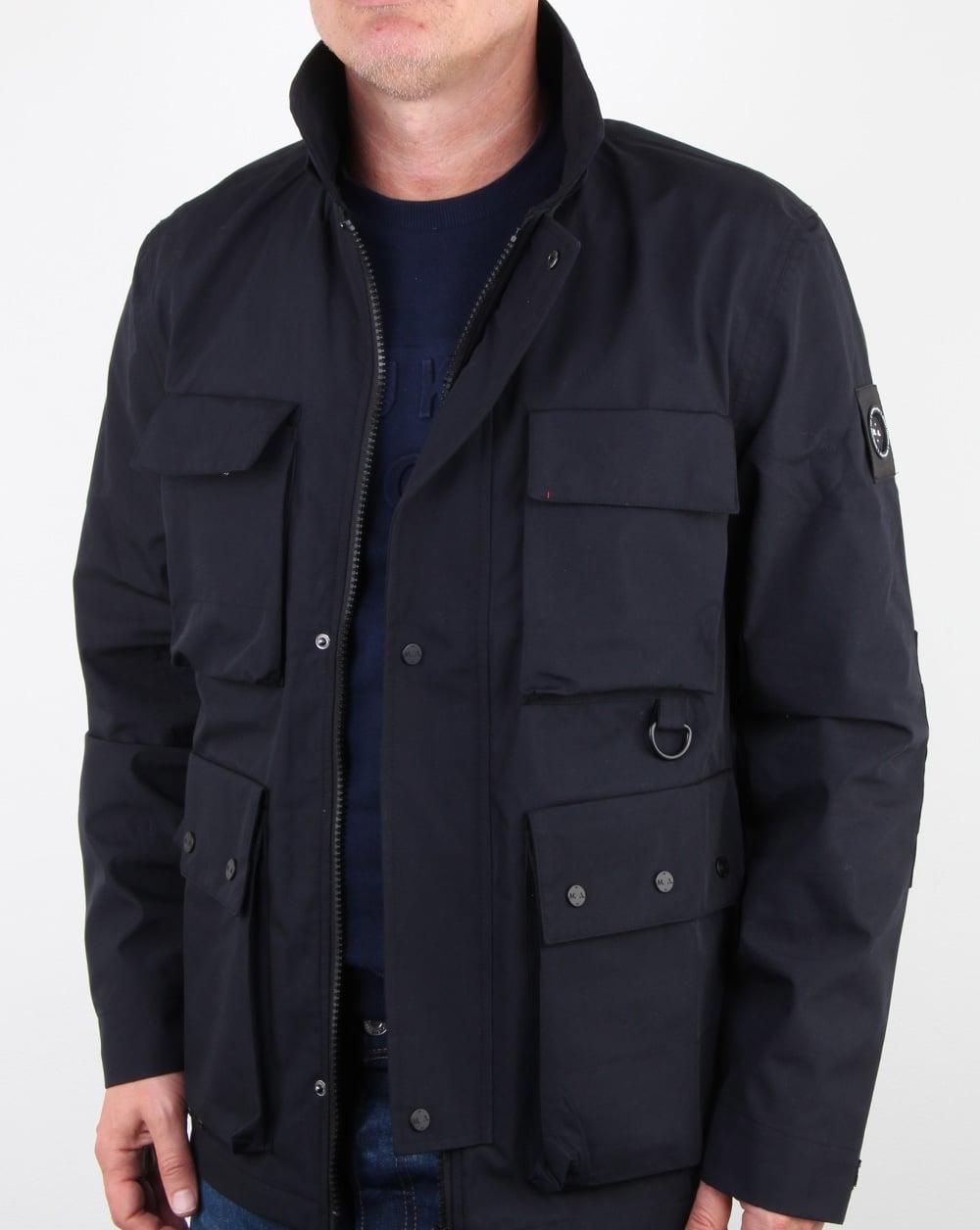 Marshall Artist 3l Bonded Field Jacket Marineblau