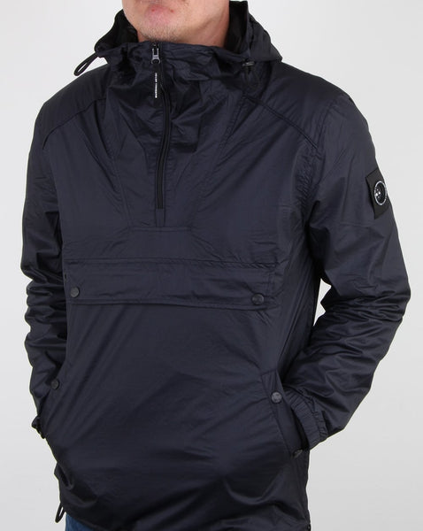 Marshall Artist Micro Ripstop Half Zip Jacket Navy