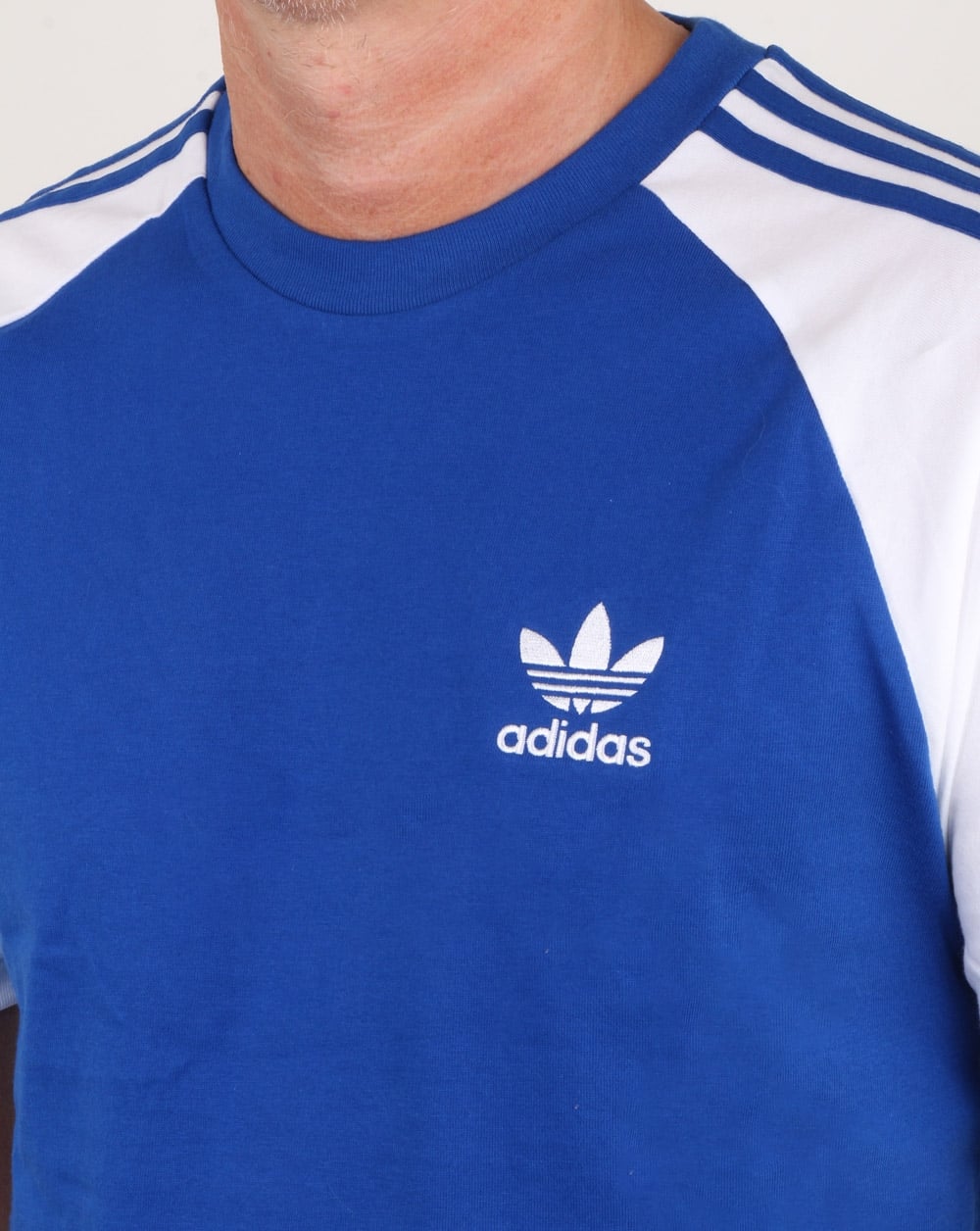 Adidas Originals 3-Streifen-T-Shirt Königsblau