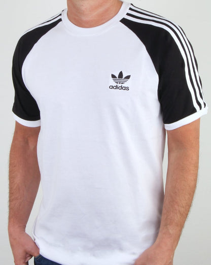 Adidas Originals 3-Streifen T-Shirt Weiß/Schwarz