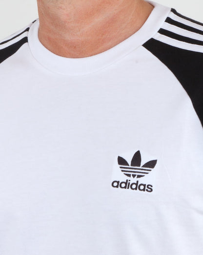 Adidas Originals 3-Streifen T-Shirt Weiß/Schwarz