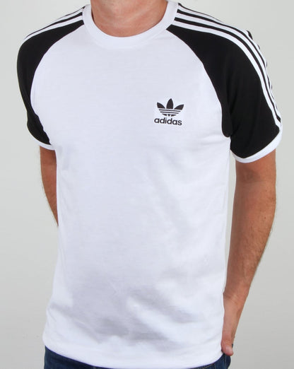 Adidas Originals 3-Streifen T-Shirt Weiß/Schwarz