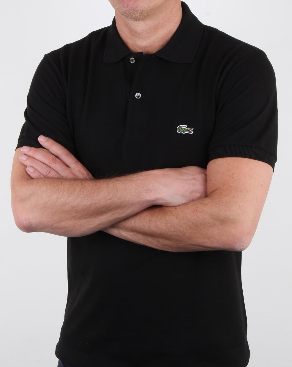 Lacoste Klassisches Poloshirt Schwarz
