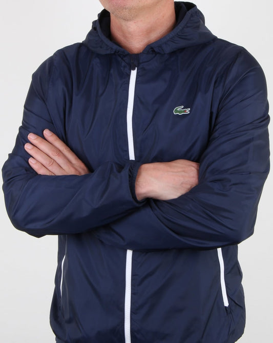 Lacoste Lacoste Kapuzenjacke Navy/Weiß