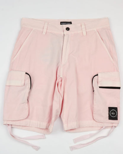 Marshall Artist – Garment Dyed Combat Cargo Shorts in Rosa