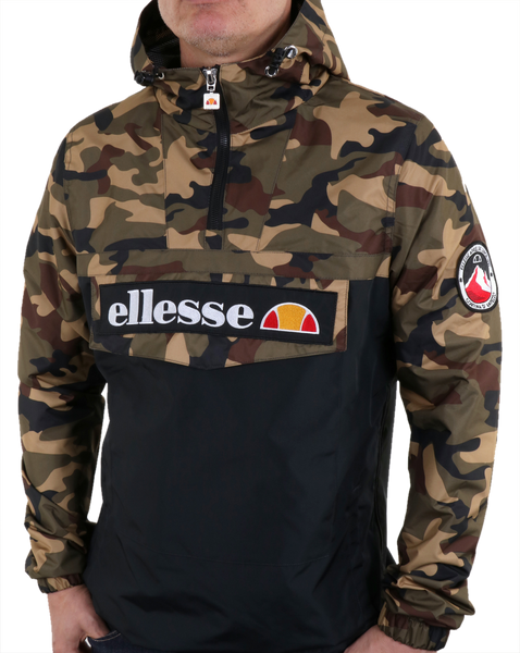 Ellesse Quarter Zip Overhead Jacket Camo