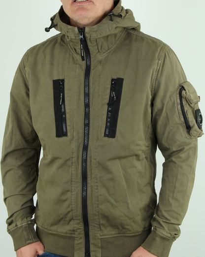 Marshall Artist – Garment Dyed Bomberjacke in Khaki