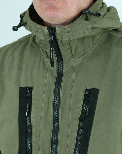 Marshall Artist – Garment Dyed Bomberjacke in Khaki