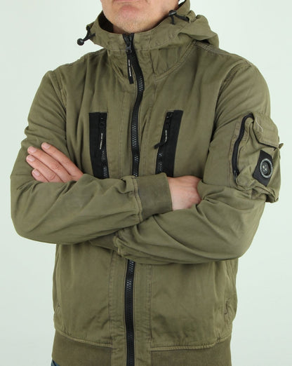Marshall Artist – Garment Dyed Bomberjacke in Khaki