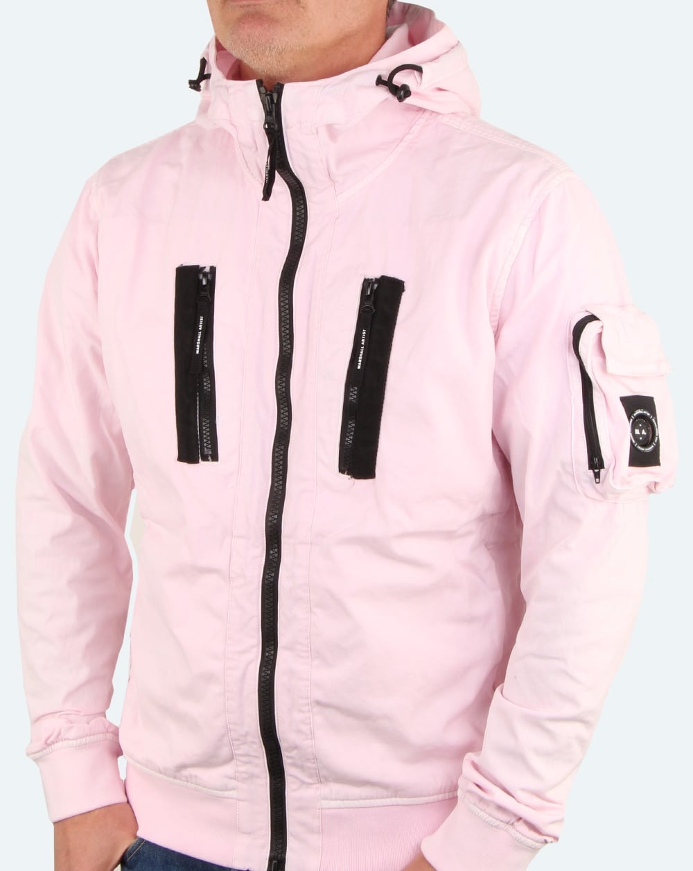 Marshall Artist Garment Dyed Bomberjacke Rosa