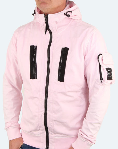 Marshall Artist Garment Dyed Bomberjacke Rosa