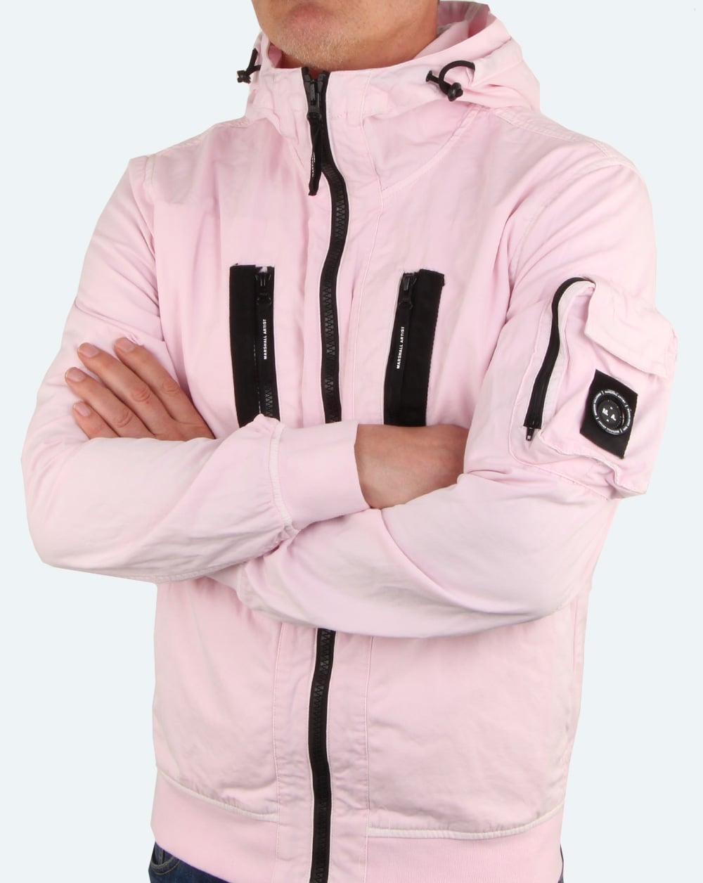 Marshall Artist Garment Dyed Bomberjacke Rosa
