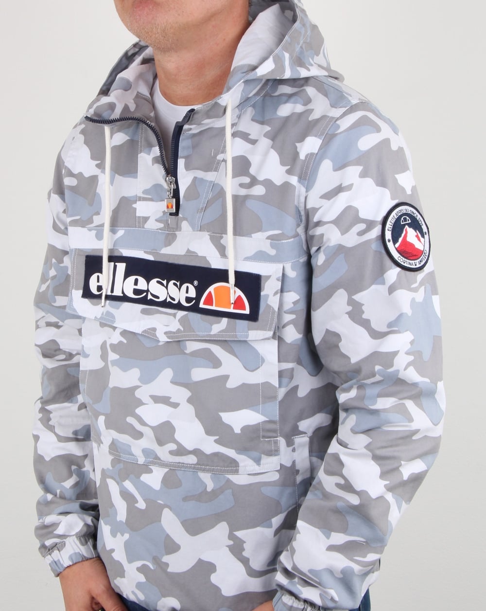 Ellesse Mont Canvas Jacket Grey Camo