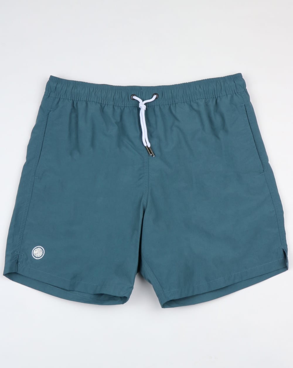 Pretty Green Logo Badeshorts Blau