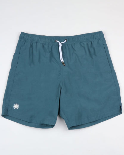 Pretty Green Logo Badeshorts Blau
