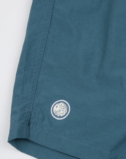 Pretty Green Logo Badeshorts Blau