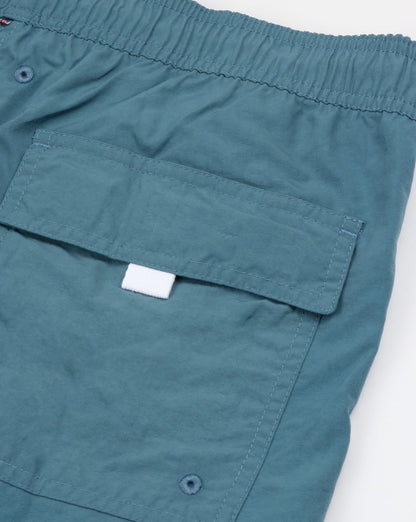 Pretty Green Logo Badeshorts Blau