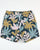 Pretty Green Leaf Print Swim Shorts Navy