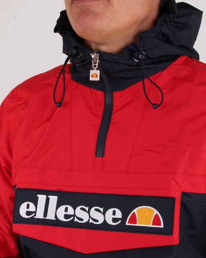 Ellesse – Überziehjacke mit Viertelreißverschluss, Marineblau/Rot