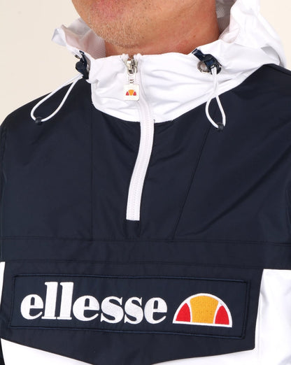 Ellesse – Überziehjacke mit Viertelreißverschluss, Marineblau/Weiß