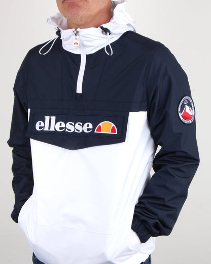 Ellesse – Überziehjacke mit Viertelreißverschluss, Marineblau/Weiß
