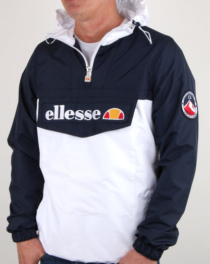 Ellesse – Überziehjacke mit Viertelreißverschluss, Marineblau/Weiß