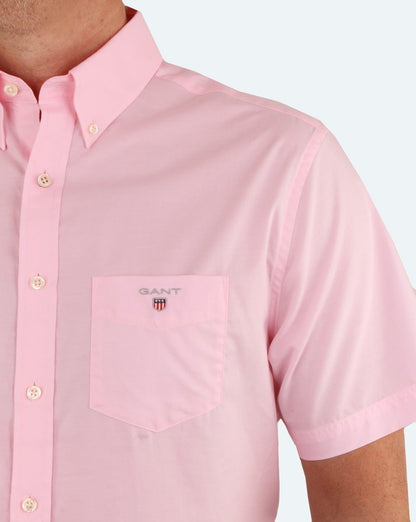 Gant Broadcloth Kurzarmhemd Rosa