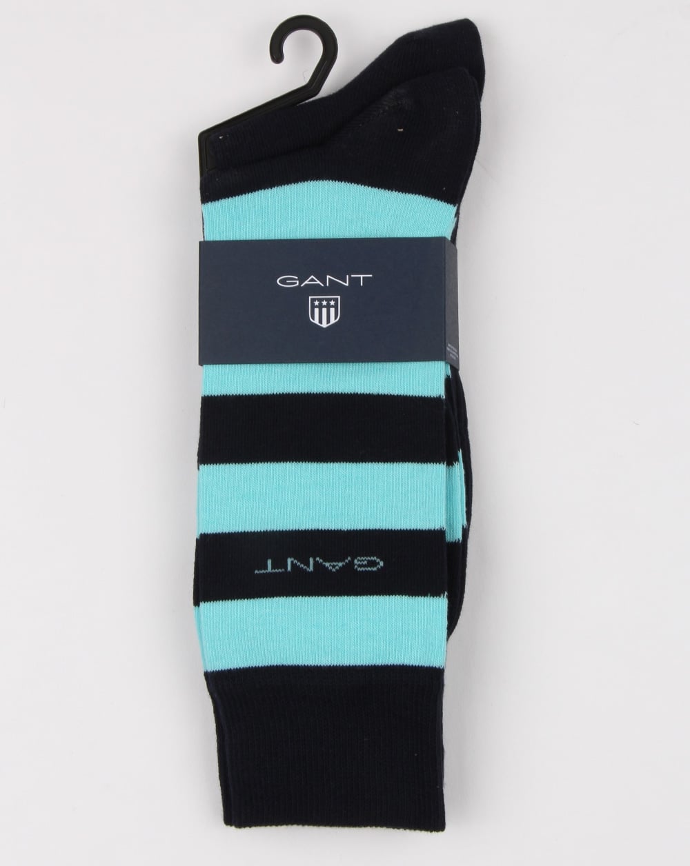 Gant – 2er-Pack Socken mit Streifen in Topasblau