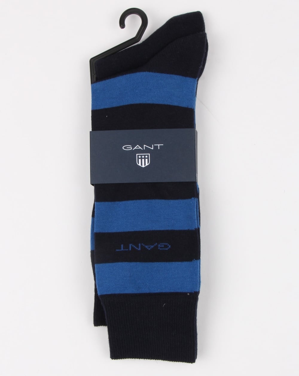 Gant – 2er-Pack Socken mit Streifenmuster in Yale-Blau