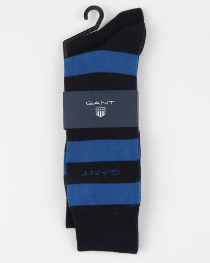 Gant – 2er-Pack Socken mit Streifenmuster in Yale-Blau