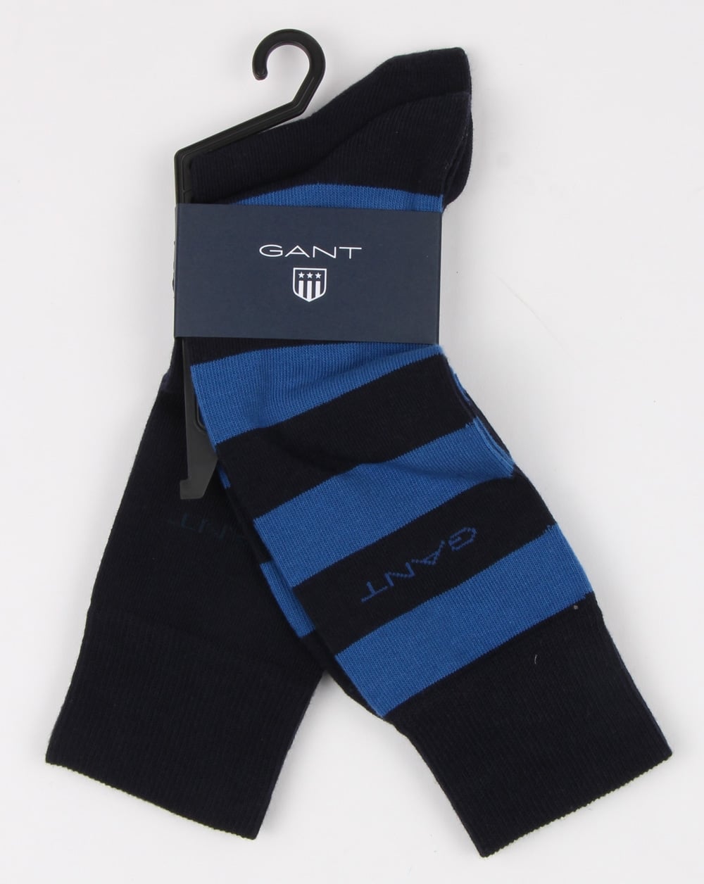 Gant 2 Pack Bar Stripe Socks Yale Blue