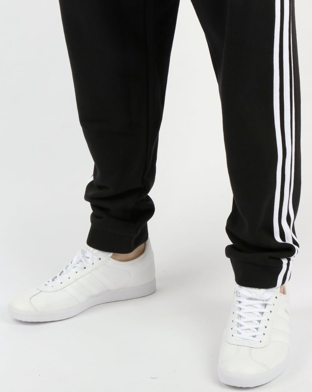 Adidas Originals – Schwarze 3-Streifen-Trainingshose