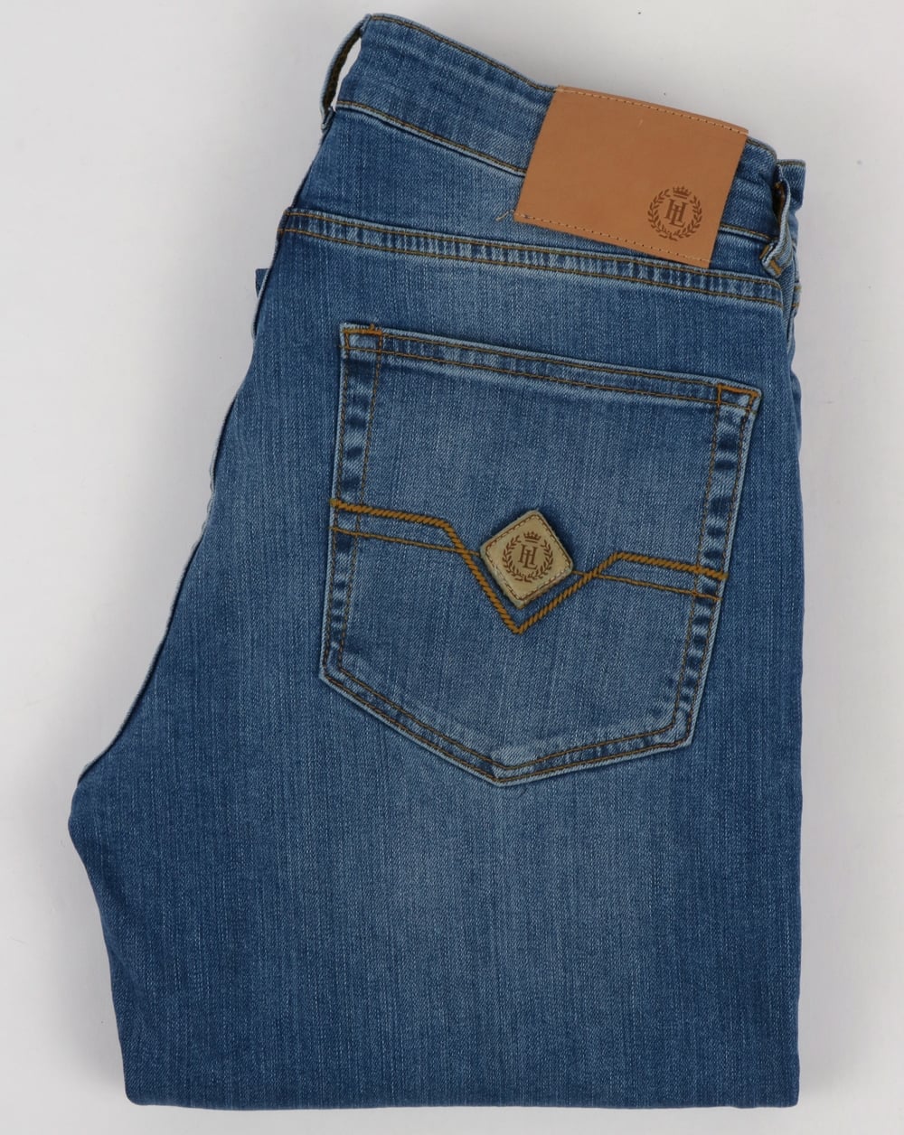 Henri Lloyd – Manston – Jeans in normaler Passform, mittlere Vintage-Waschung