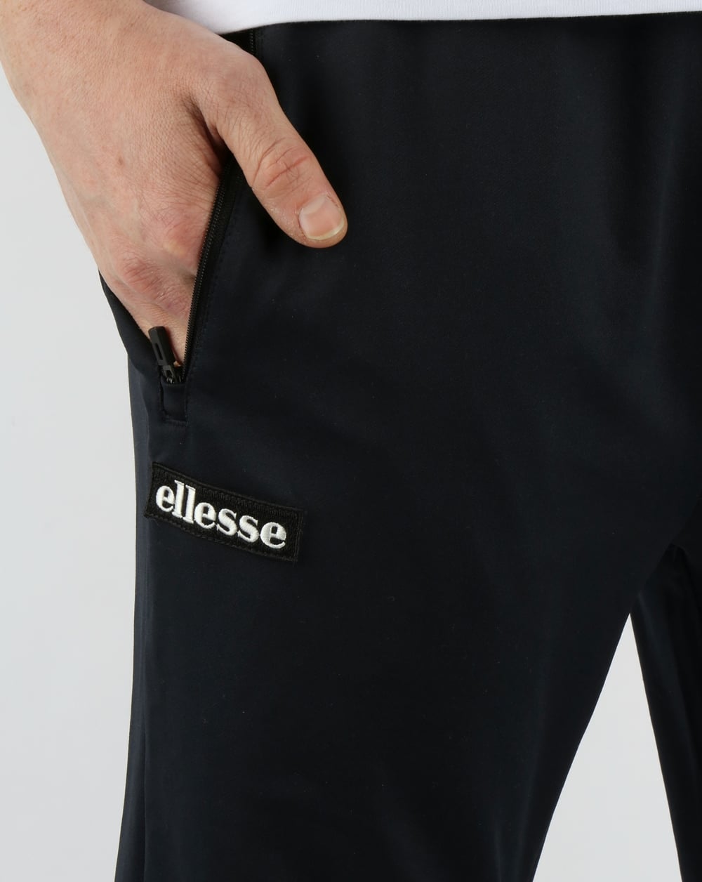 Ellesse – Schwarze Lauf-Trainingshose in Schwarz