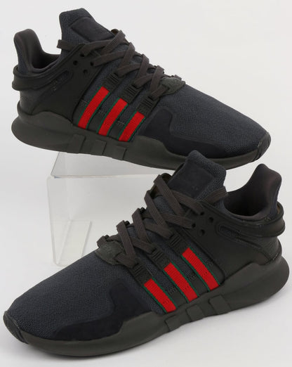 Adidas EQT Support ADV Turnschuhe Schwarz/Scharlachrot/Grün
