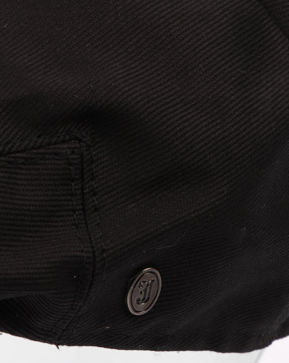 80er Casual Classics Baumwoll Schiebermütze Schwarz