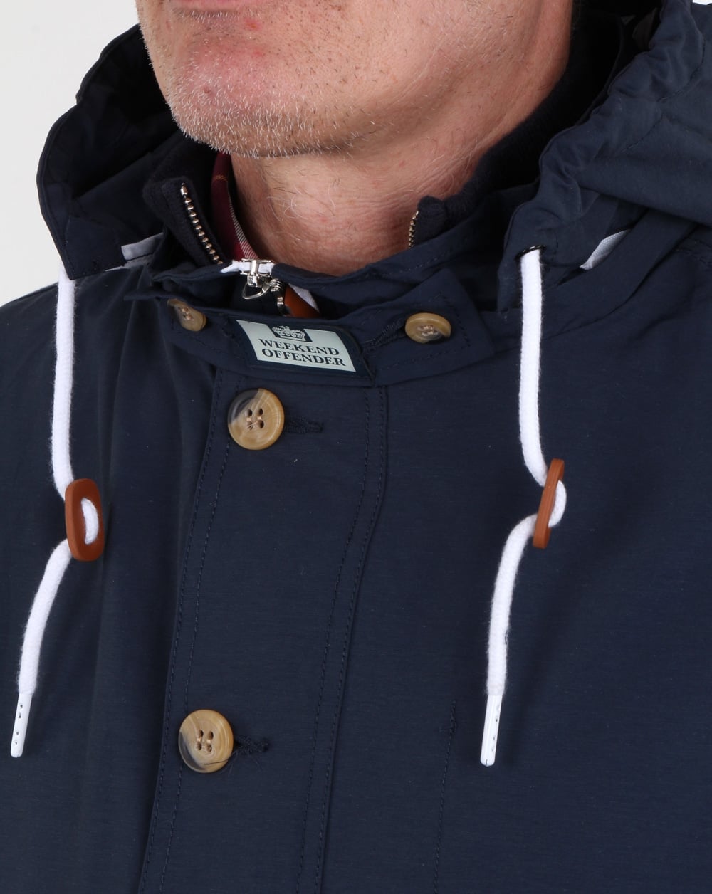 Weekend Offender Burgess Jacke Marineblau